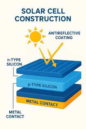 Solar cell construction